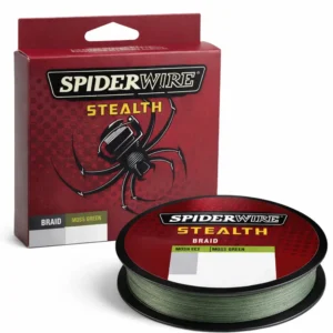 SpiderWire Stealth braided fishing line spool moss green with retail box high strength low visibility fishing line for bass fishing