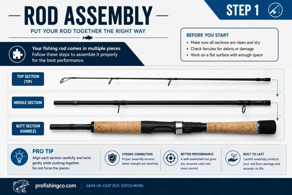 Rod assembly gramatic representation step wise